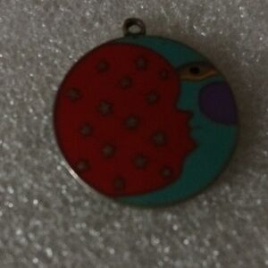 Vintage enamel pendent